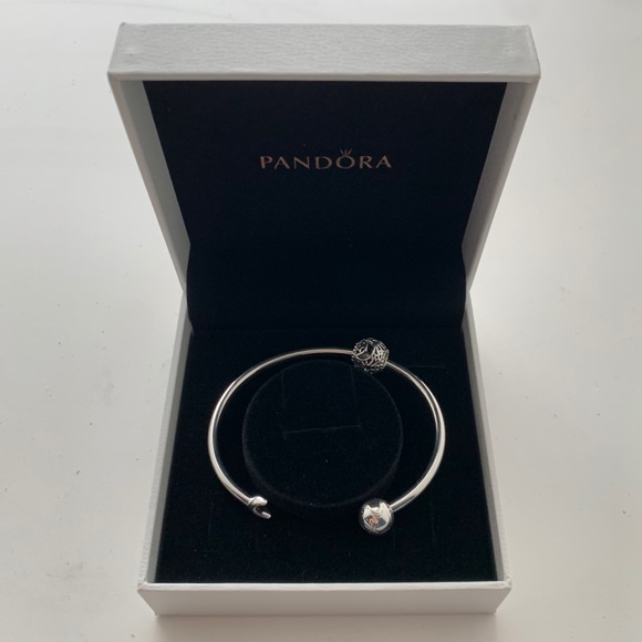 Pandora Celestial Open Bangle & Charm Pandora Celestial Open Bangle & Charm